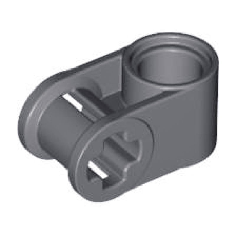 Technic, As en Pin Koppeling Loodrecht Dark Bluish Gray